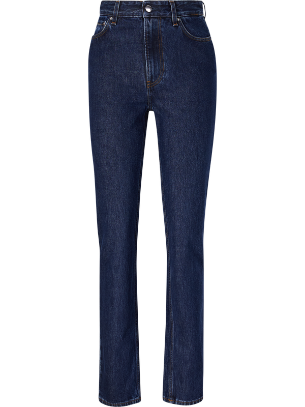 Slim-fit indigo jeans