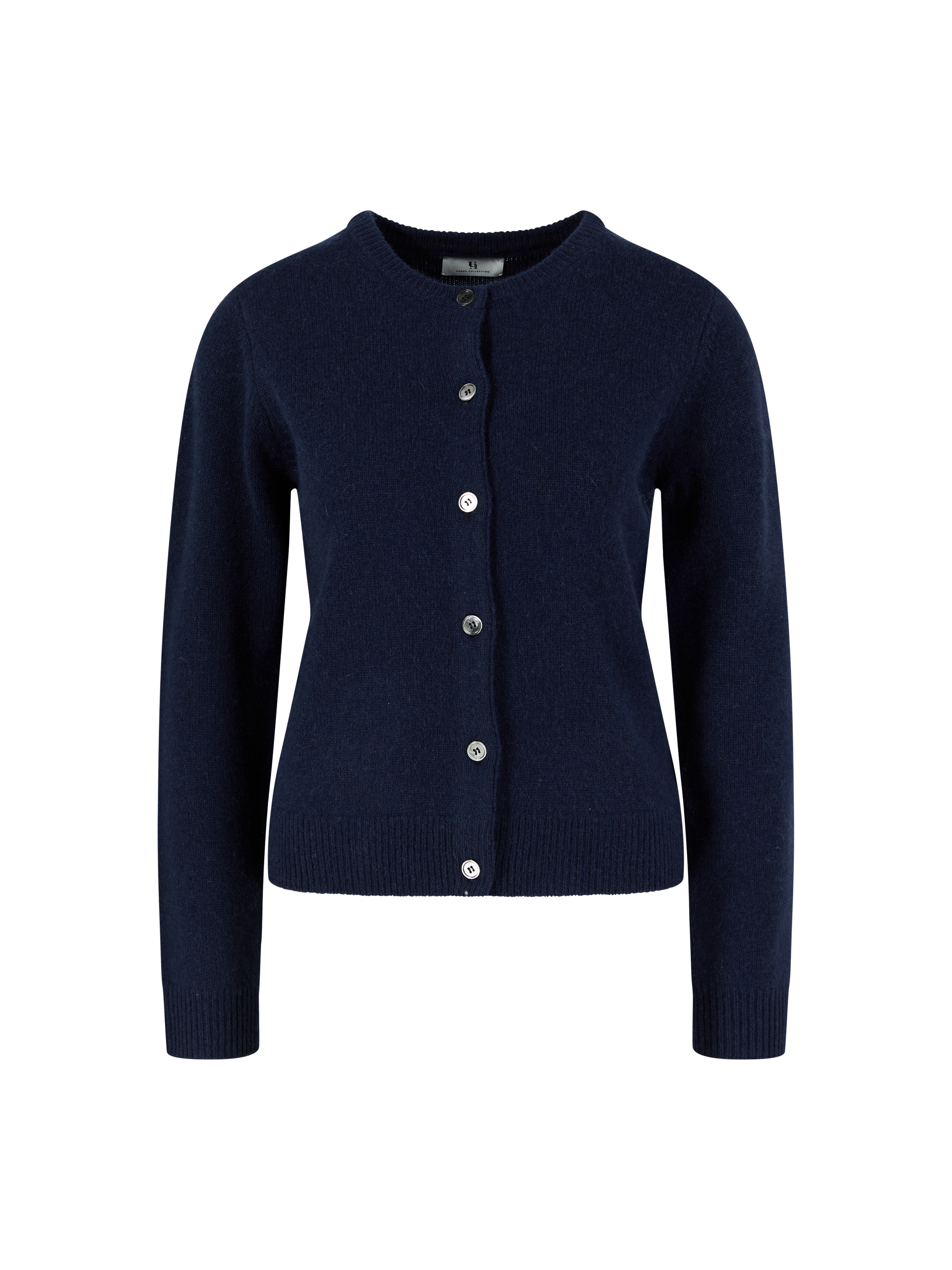Cropped cashmere cardigan Midnight