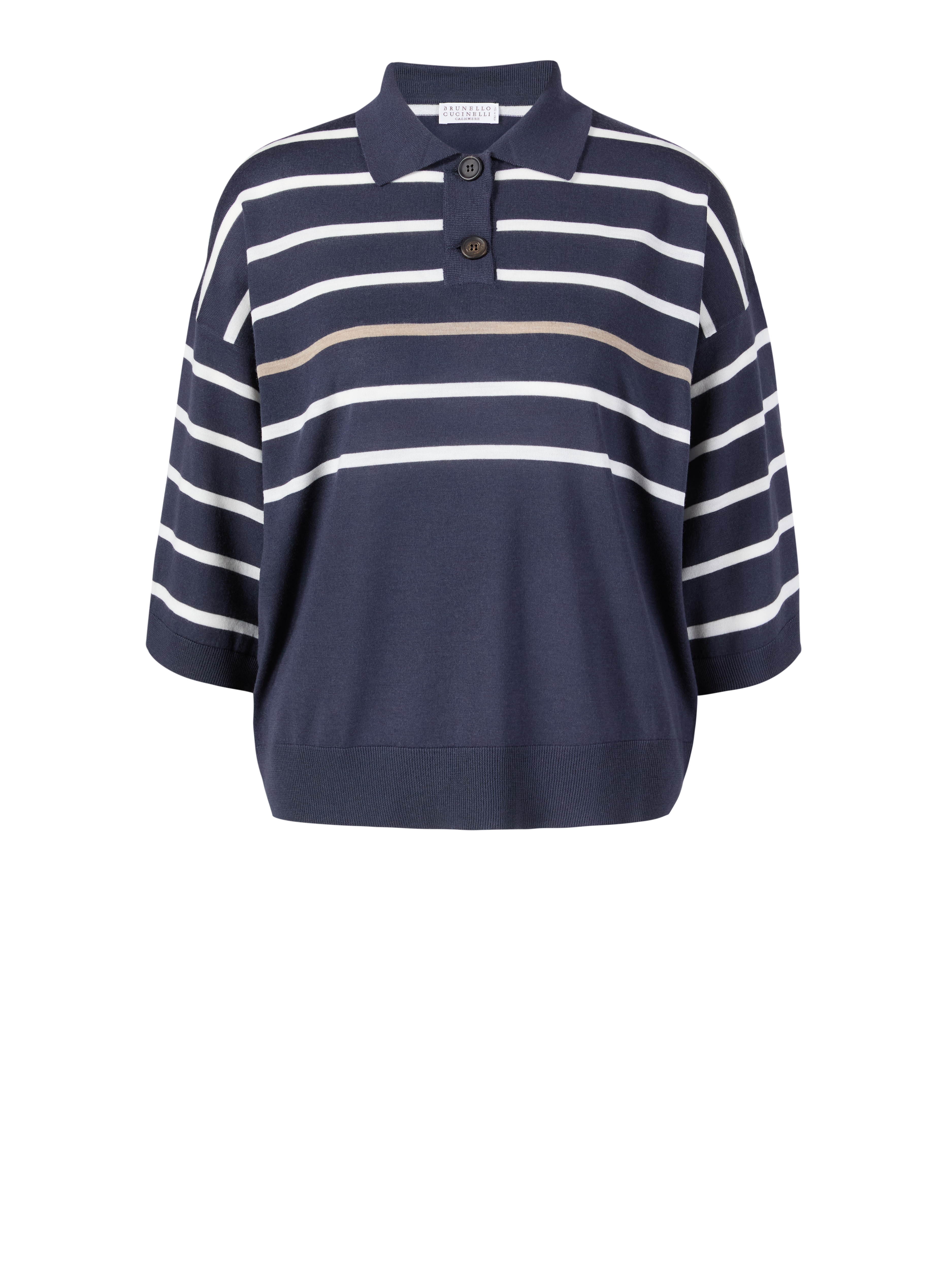 Woll-Cashmere-Pullover Marineblau