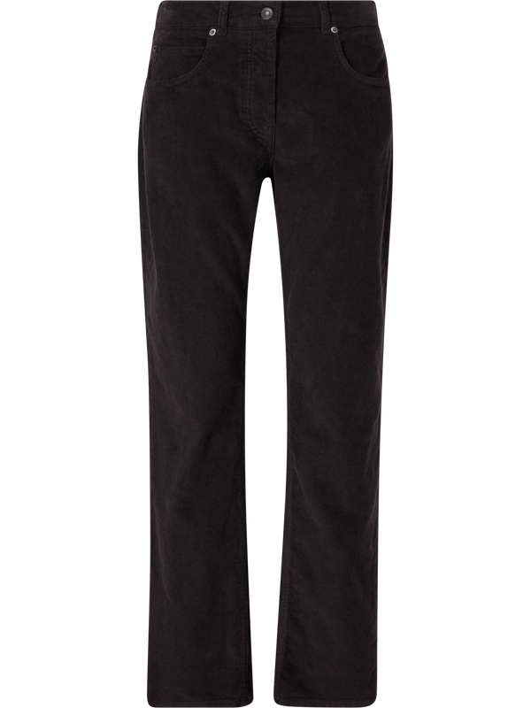Cordhose 'Frava' aus Baumwolle Dunkelbraun