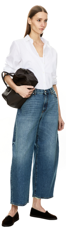 Boyfriend-Fit Jeans 'Milena' Mittelblau