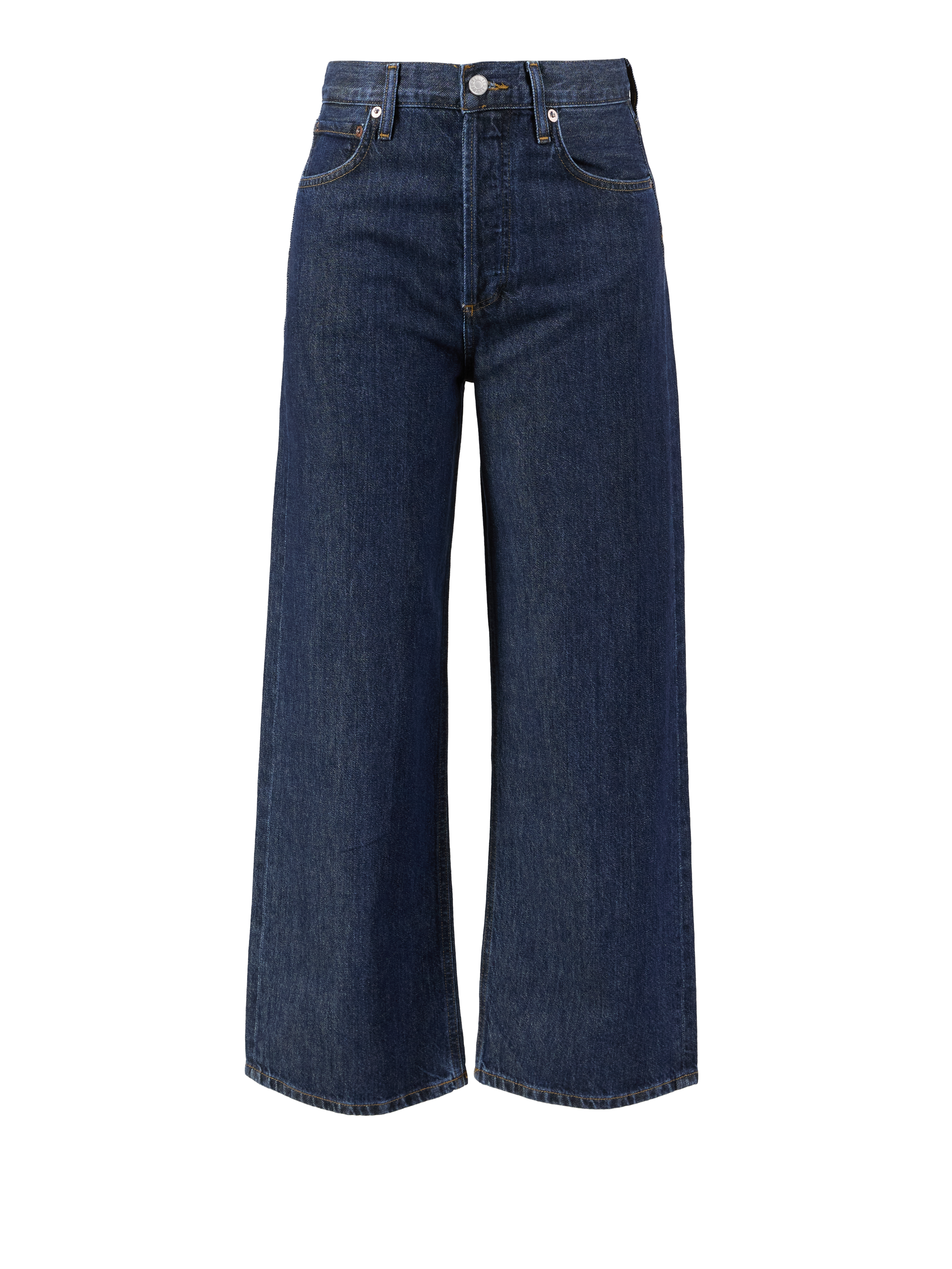 Straight-Leg Jeans 'Ren' Mittelblau