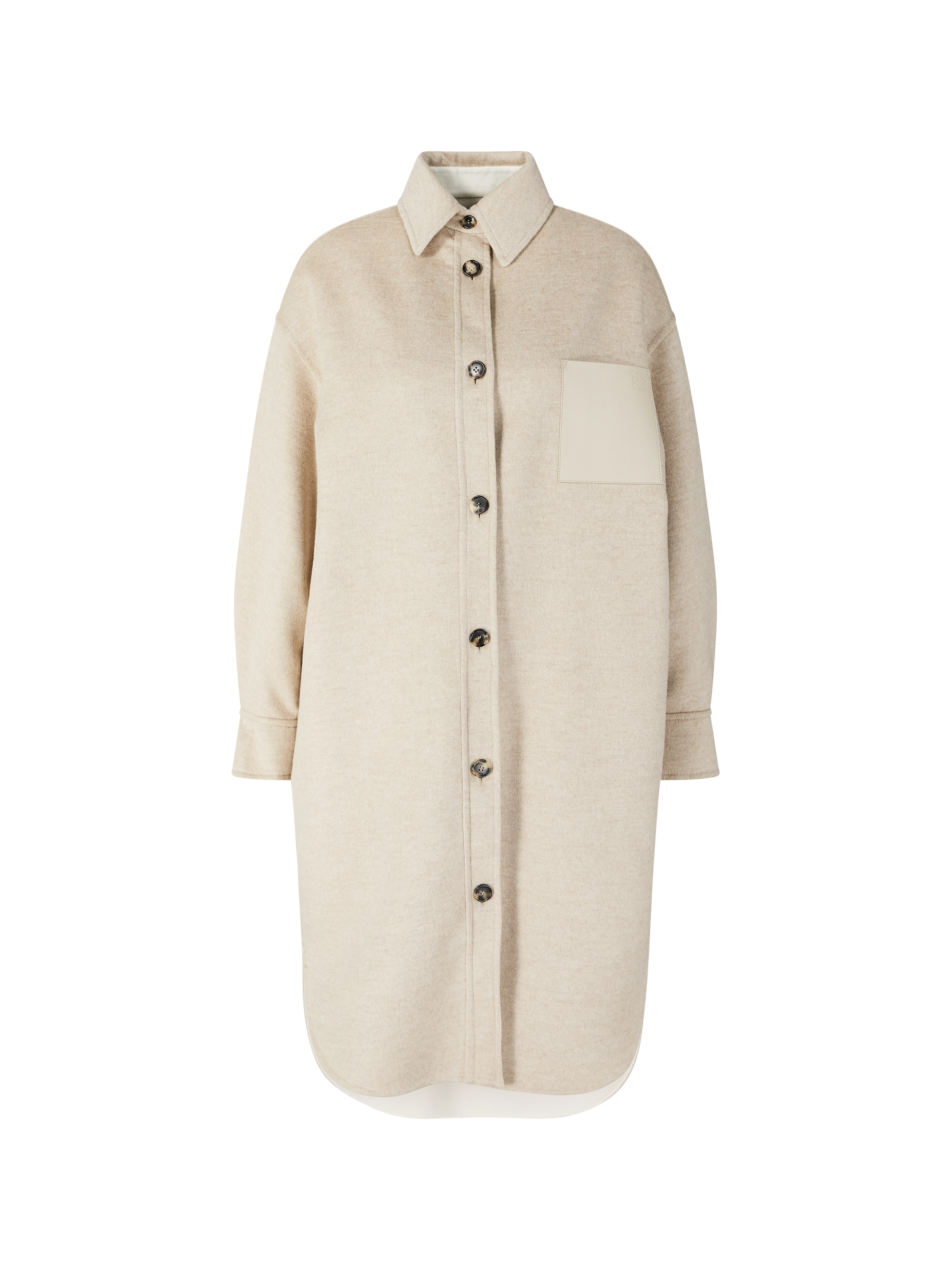 Woll-Cashmere-Mantel Beige