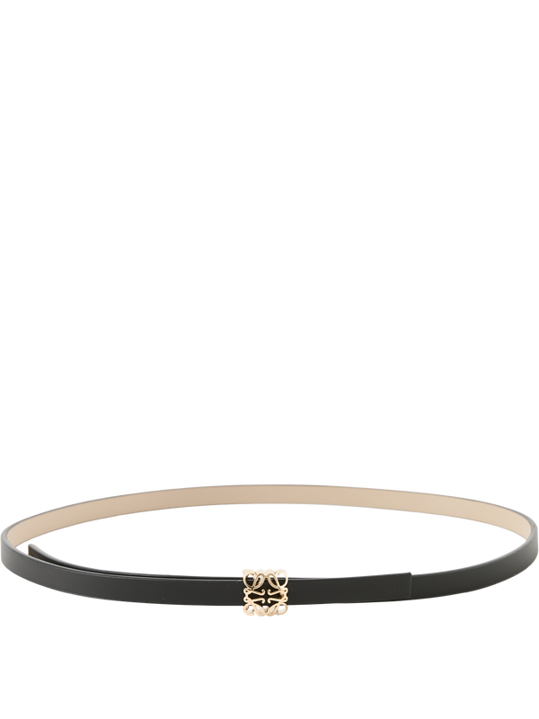 Wendbarer Ledergürtel 'Anagram Bombee' Black Clay
