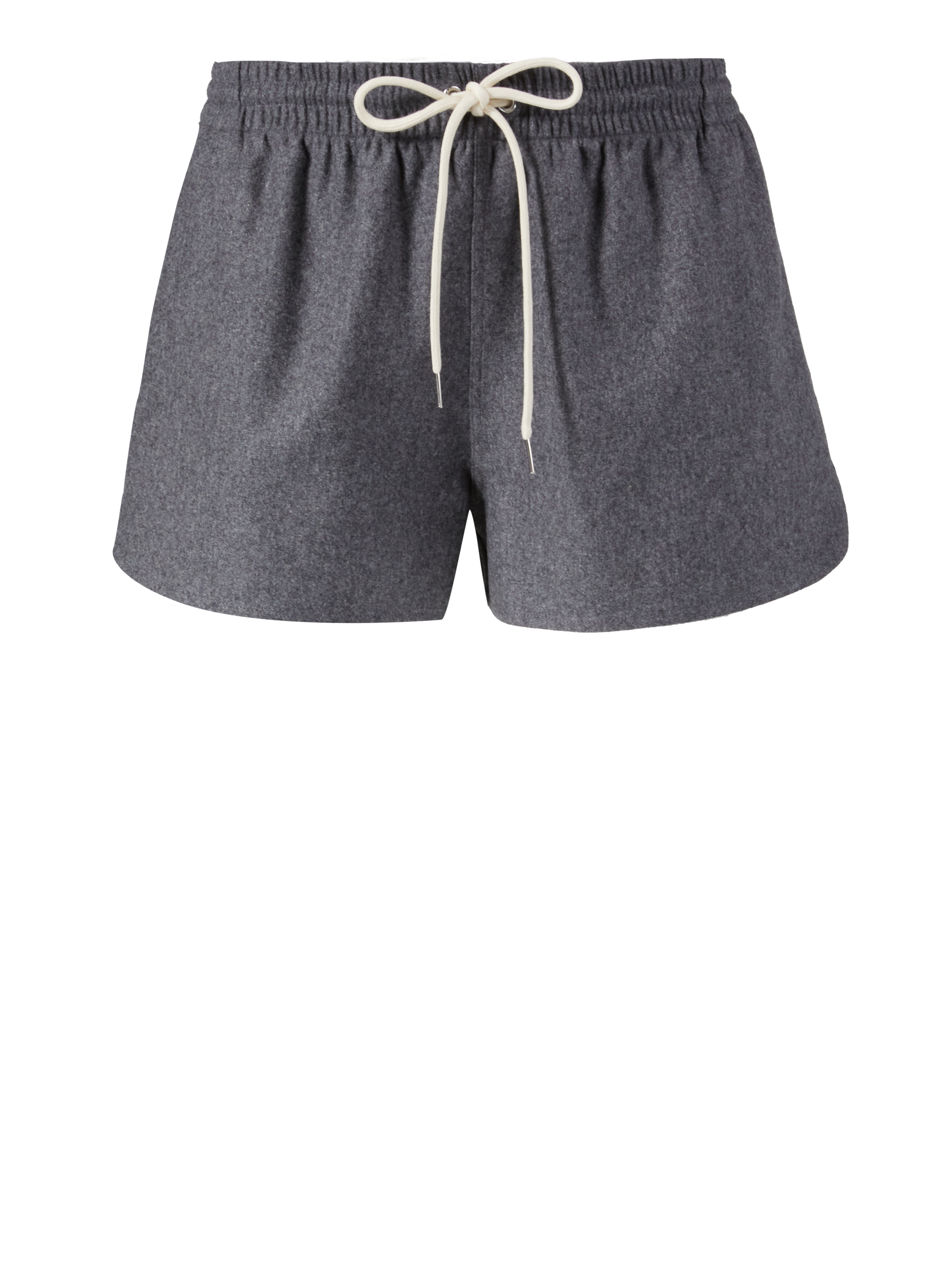 Cashmere-Shorts Grau Melange
