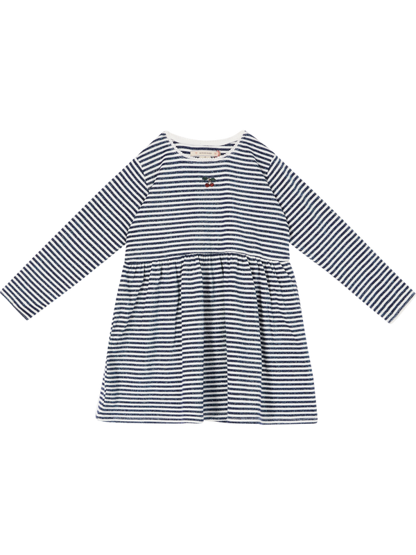 'Roli' Striped Dress in Navy Blue