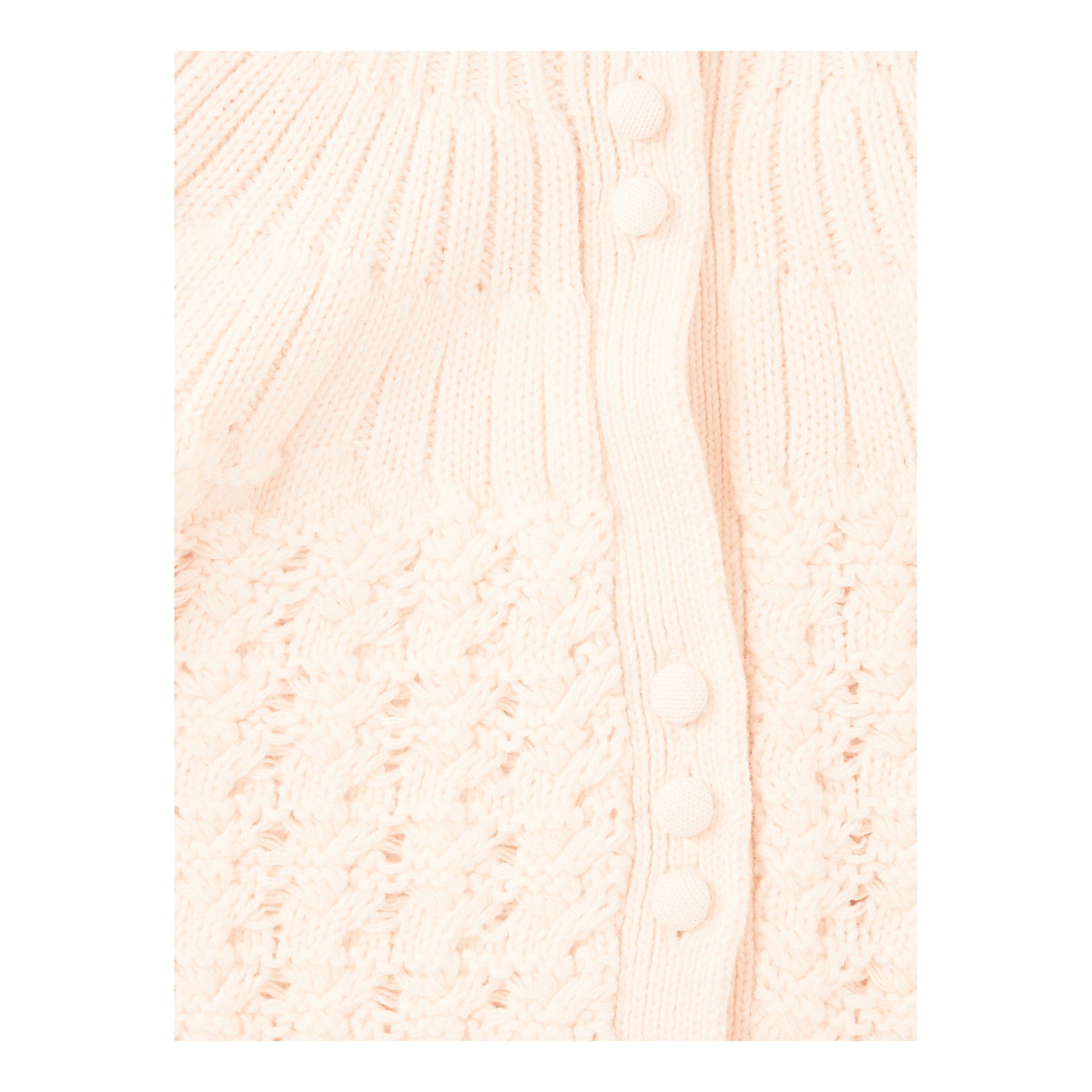 Chloé Kids Strickjacke 'Tricot' Crème, Frontansicht – UNGER.DE