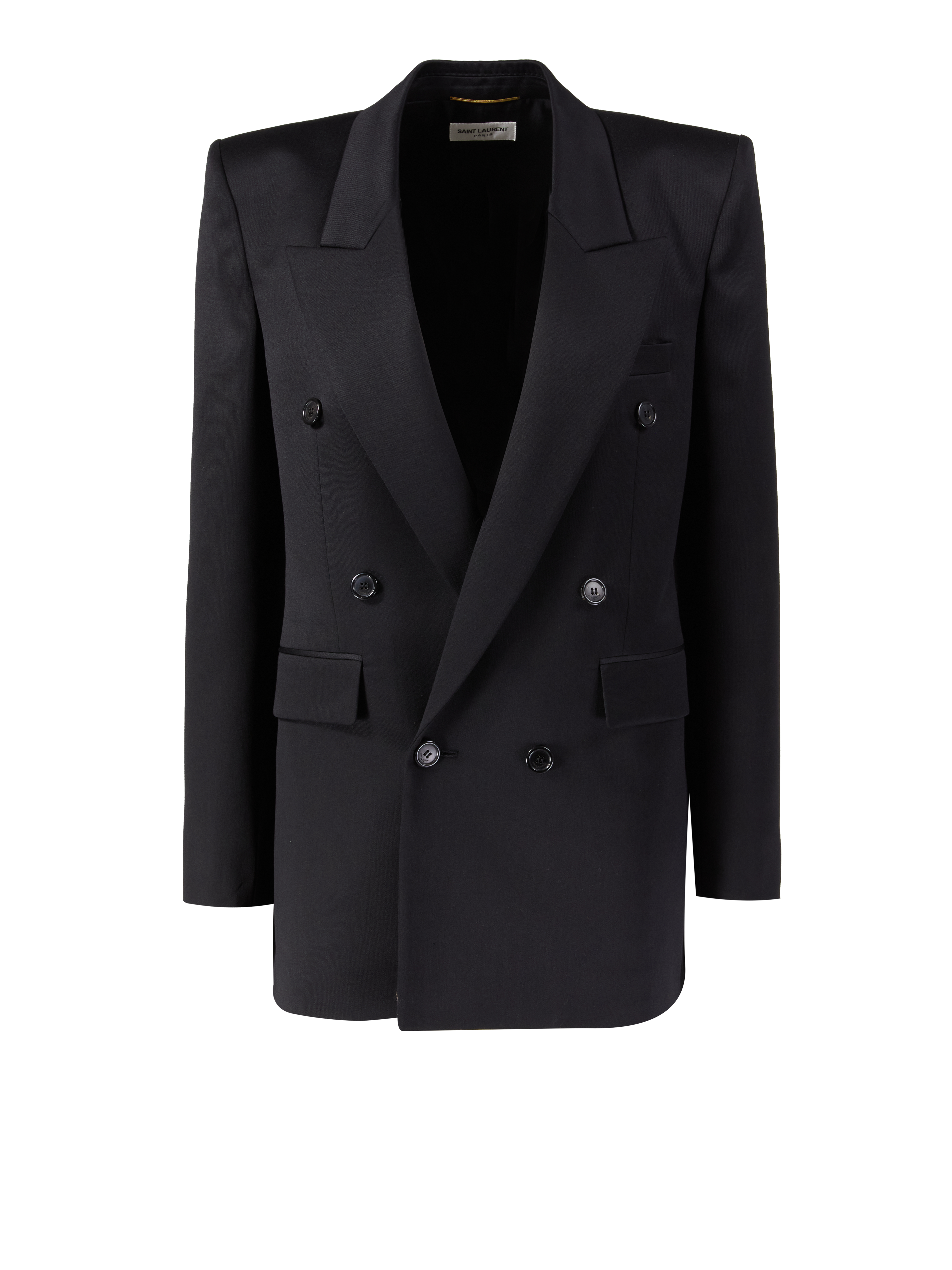 Satinblazer Schwarz