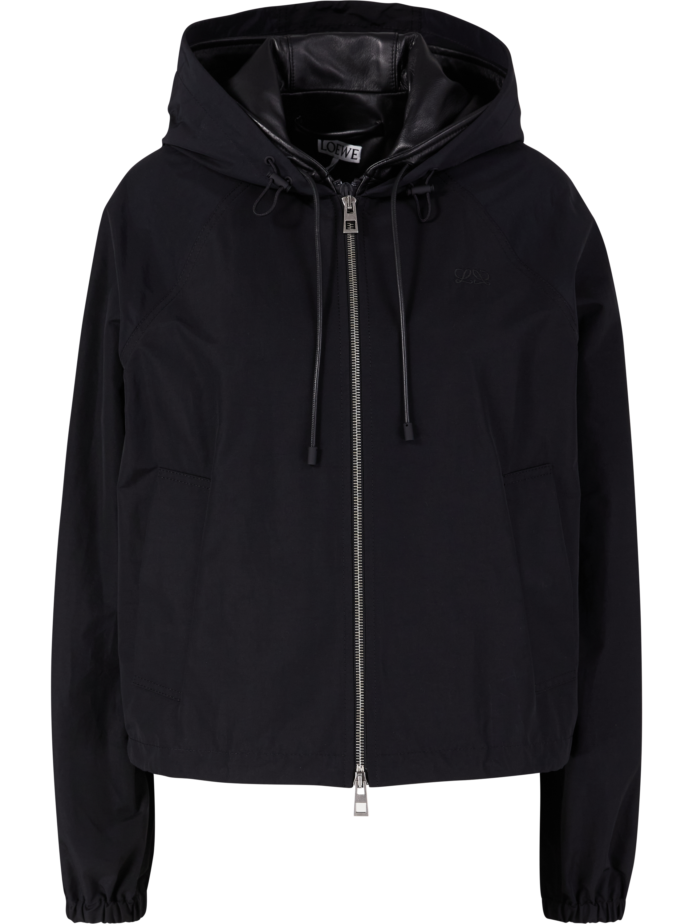LOEWE Jacke 'Hooded' mit Kapuze Schwarz, Produktansicht – UNGER.DE