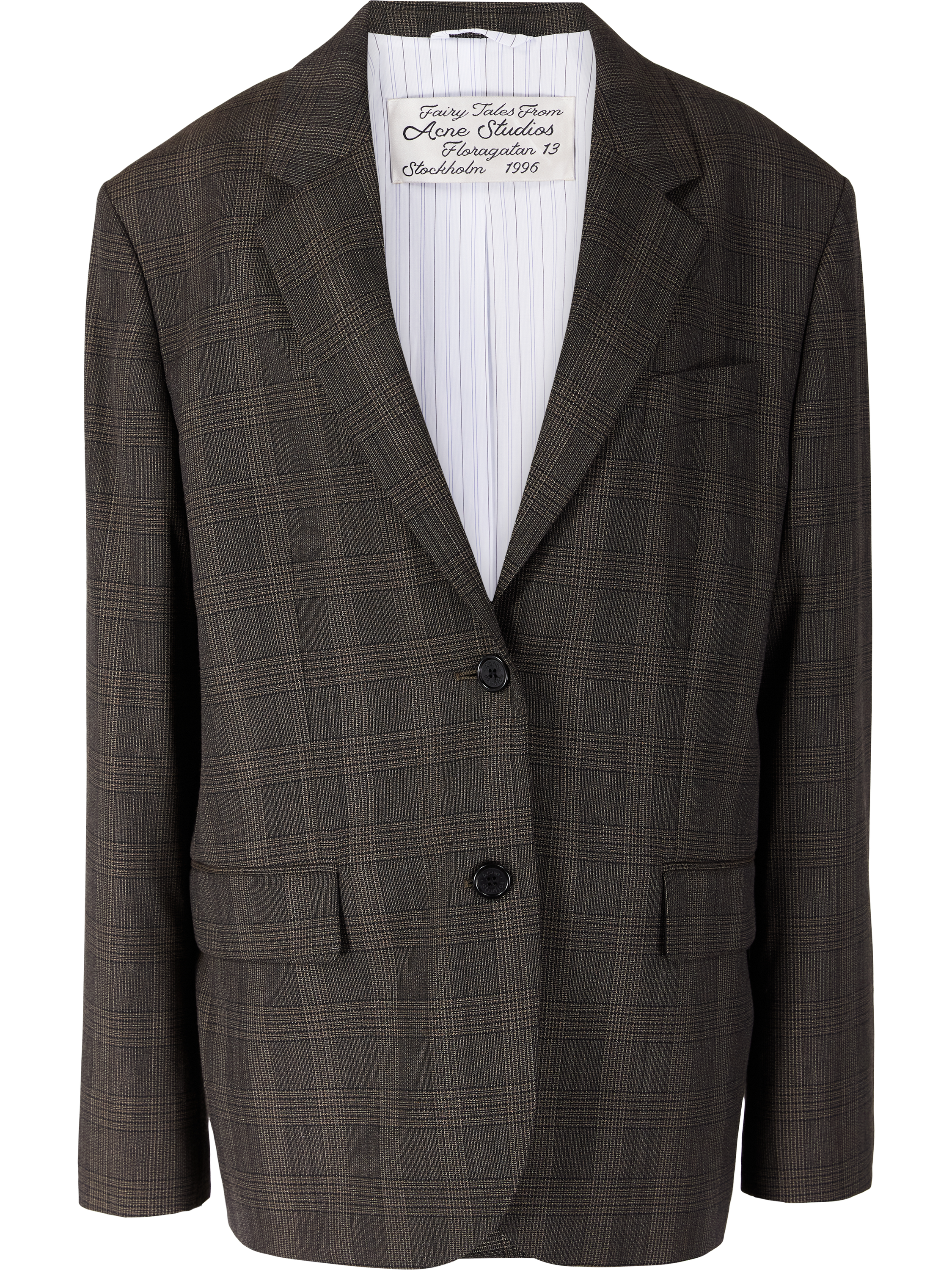 Acne Studios Floragatan Blazer aus Wolle Dunkelbraun, Produktansicht – UNGER.DE