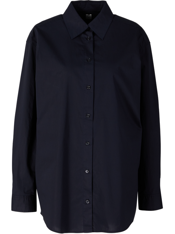 Oversized Hemd Dunkelblau