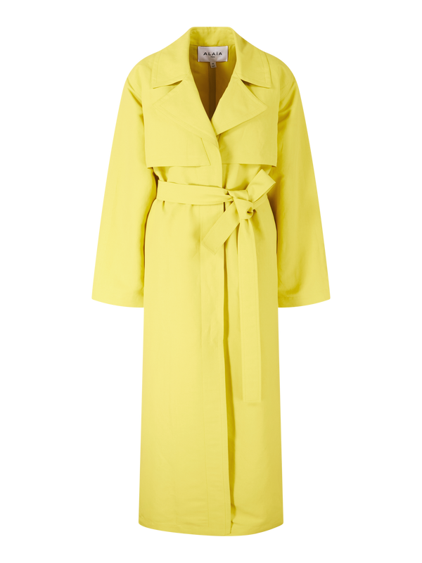 Oversized Trenchcoat Gelb