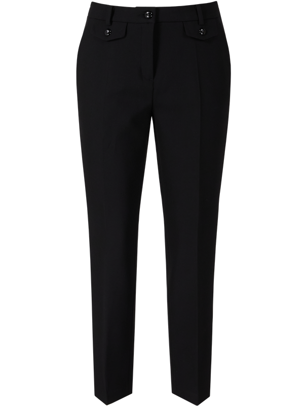 Stoffhose 'Krystal Flap' Schwarz