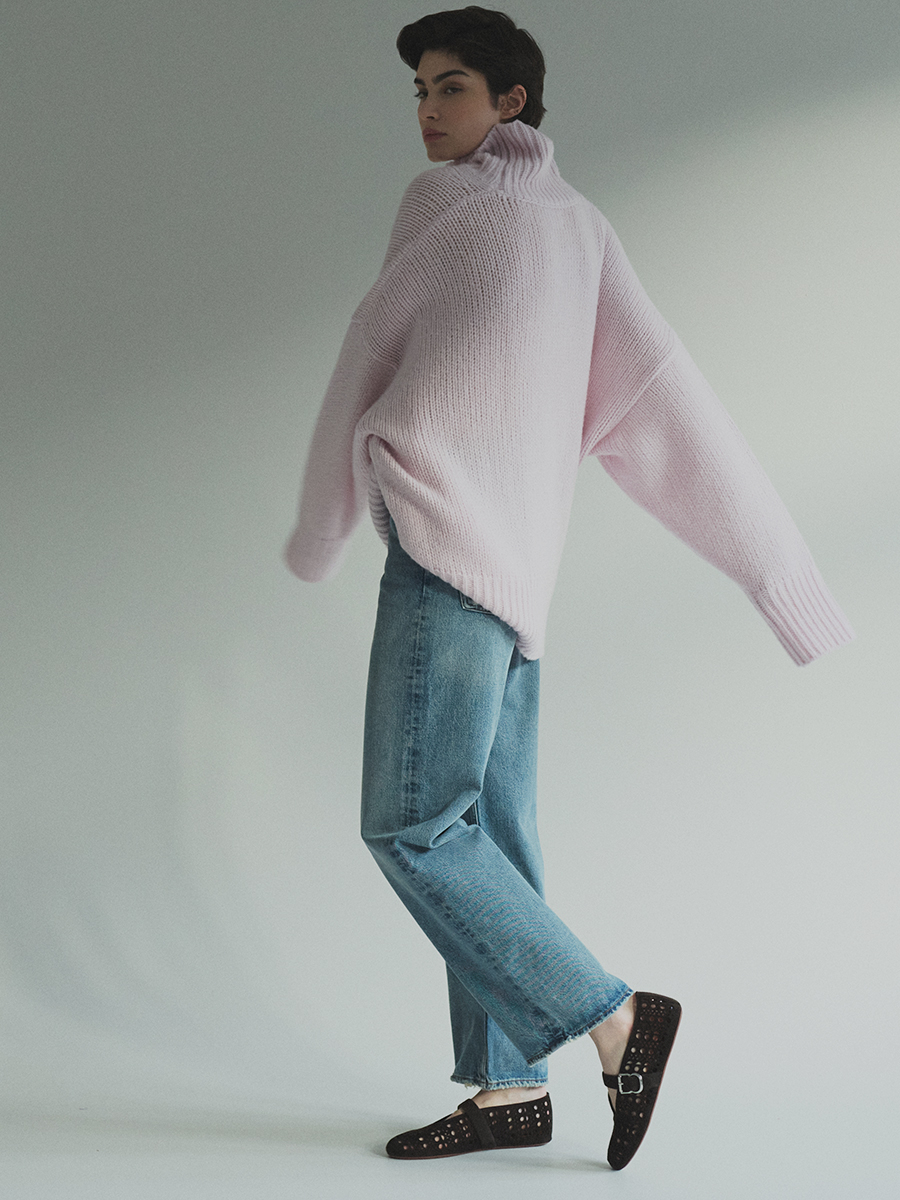 pure cashmere, relaxed fit