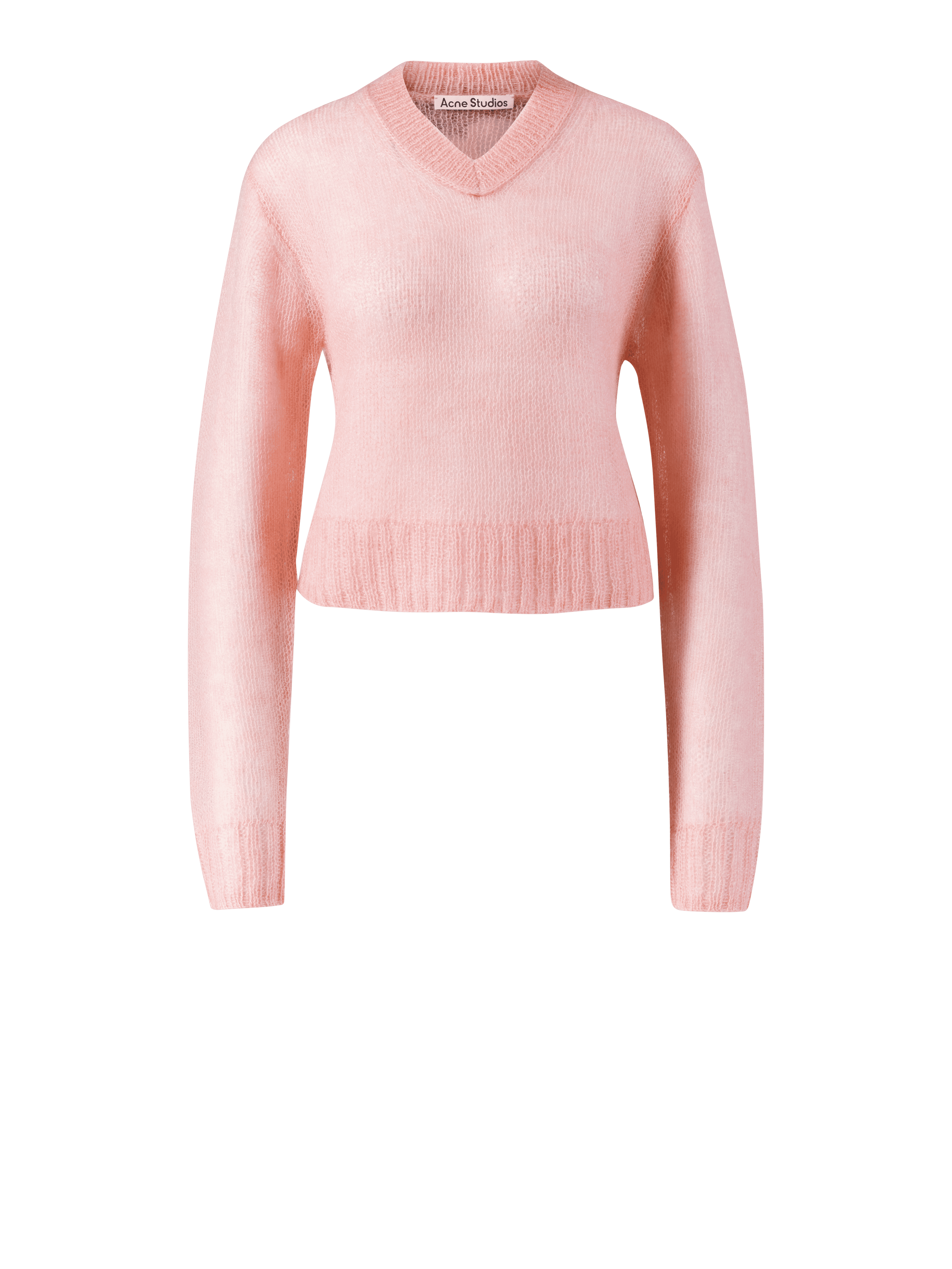 Mohair-Wollpullover Rosé