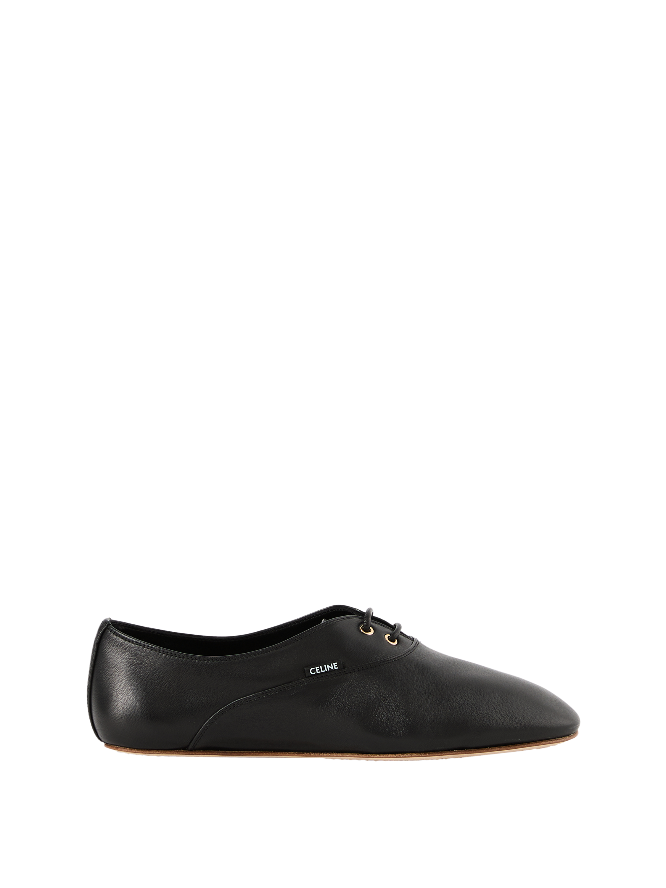 Schnürschuhe 'Lace Up' aus Lammleder Schwarz