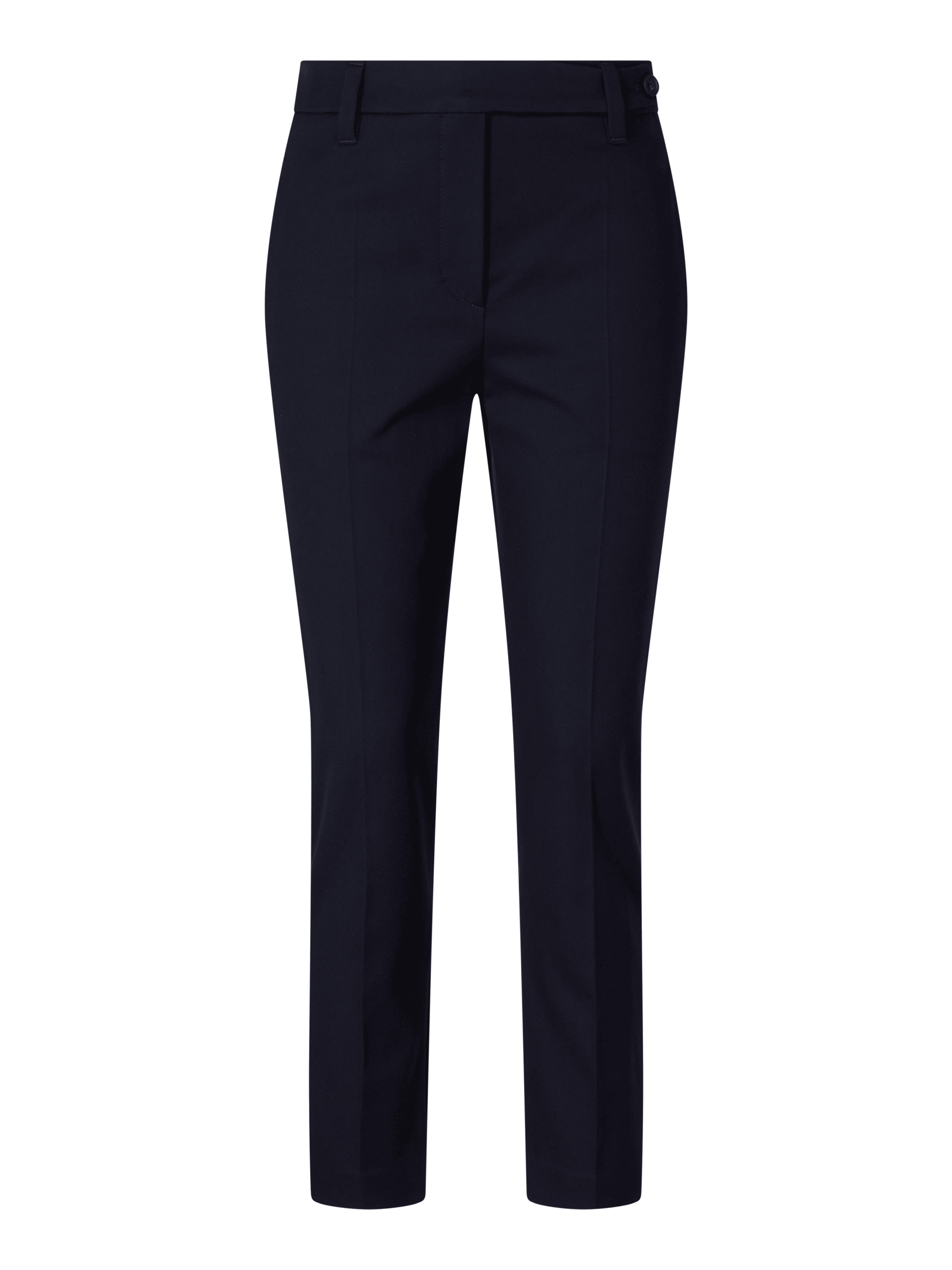 Schmale Stoffhose Marineblau