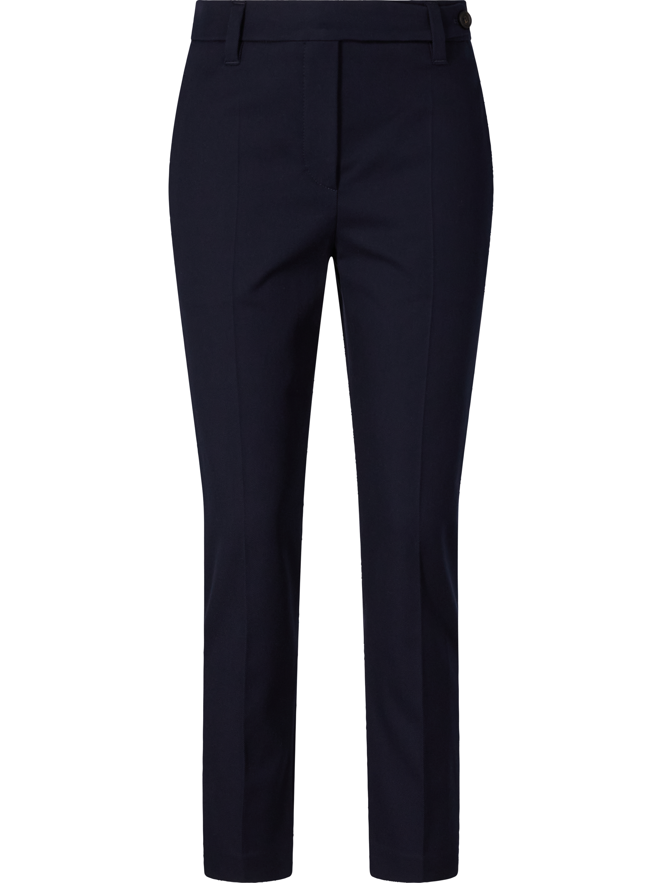 Schmale Stoffhose Marineblau