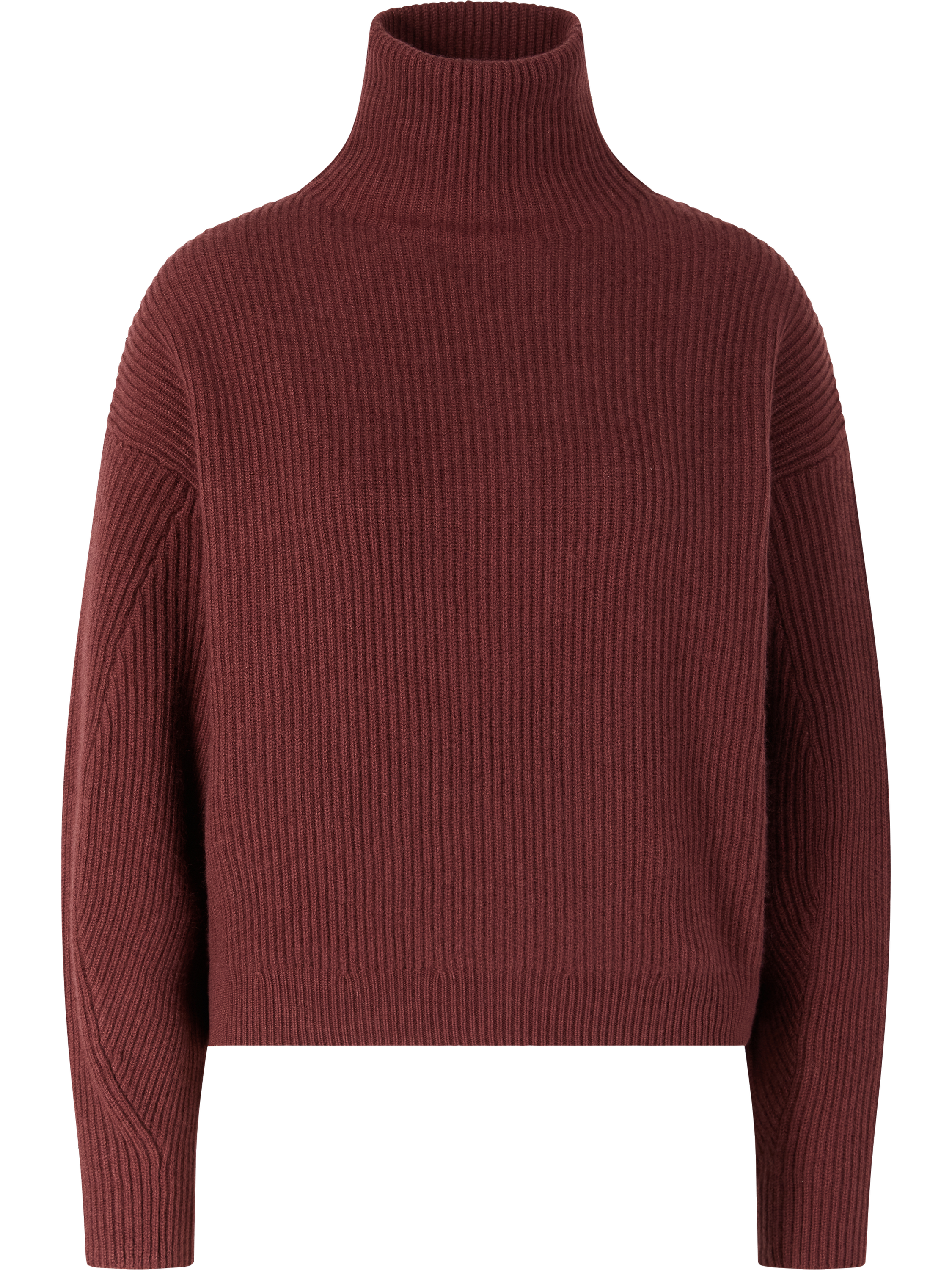 Cashmere-Pullover mit Rollkragen Rot
