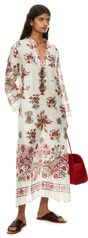 Floraler Kaftan 'Giada' Rot
