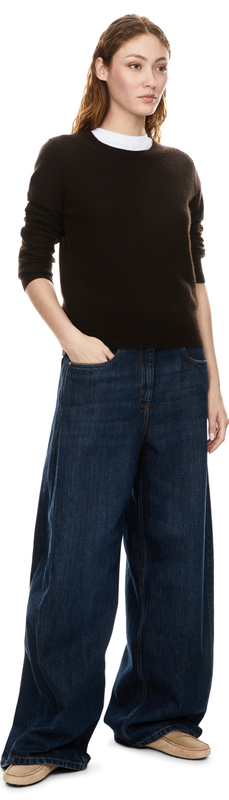 Cashmere-Seidenpullover 'Neris' Schokolade