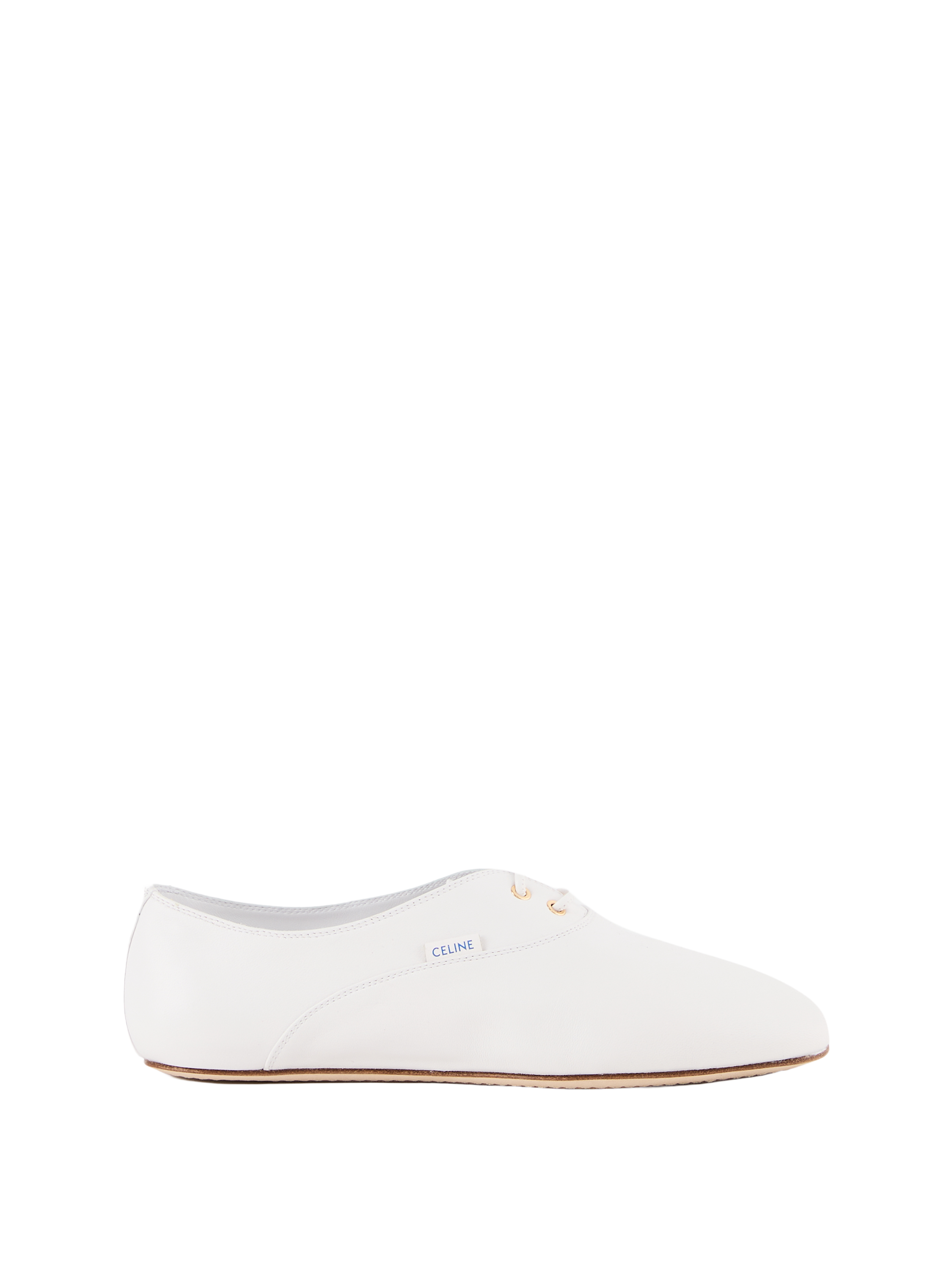 Schnürschuhe 'Lace Up' aus Lammleder Weiß