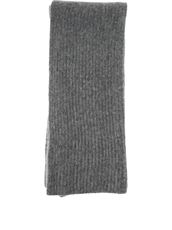 Anthracite cashmere scarf