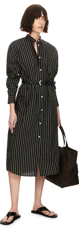 Gestreifte Tunika 'Summer' Schwarz