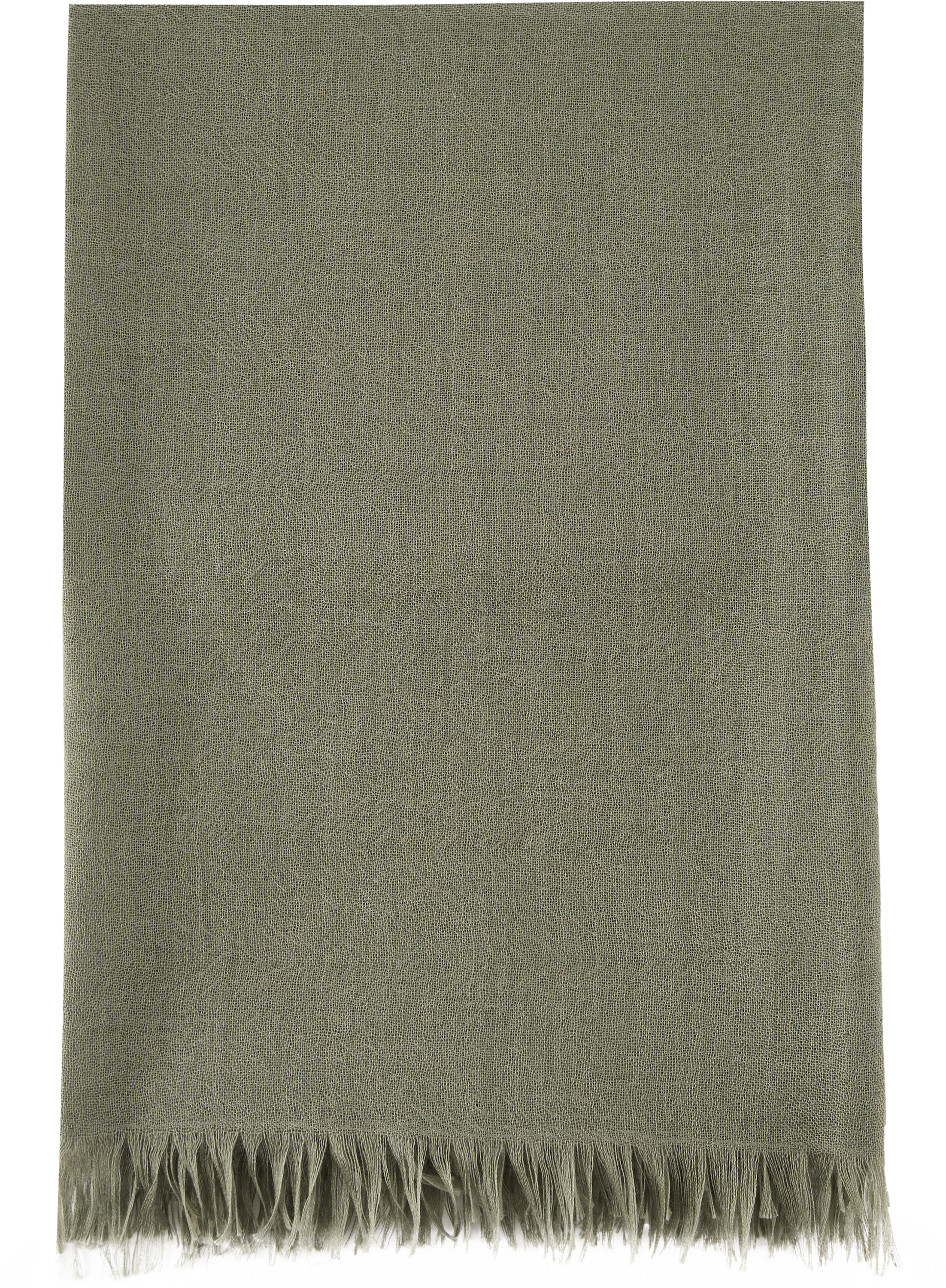 Cashmere-Seidenschal Olivgrün