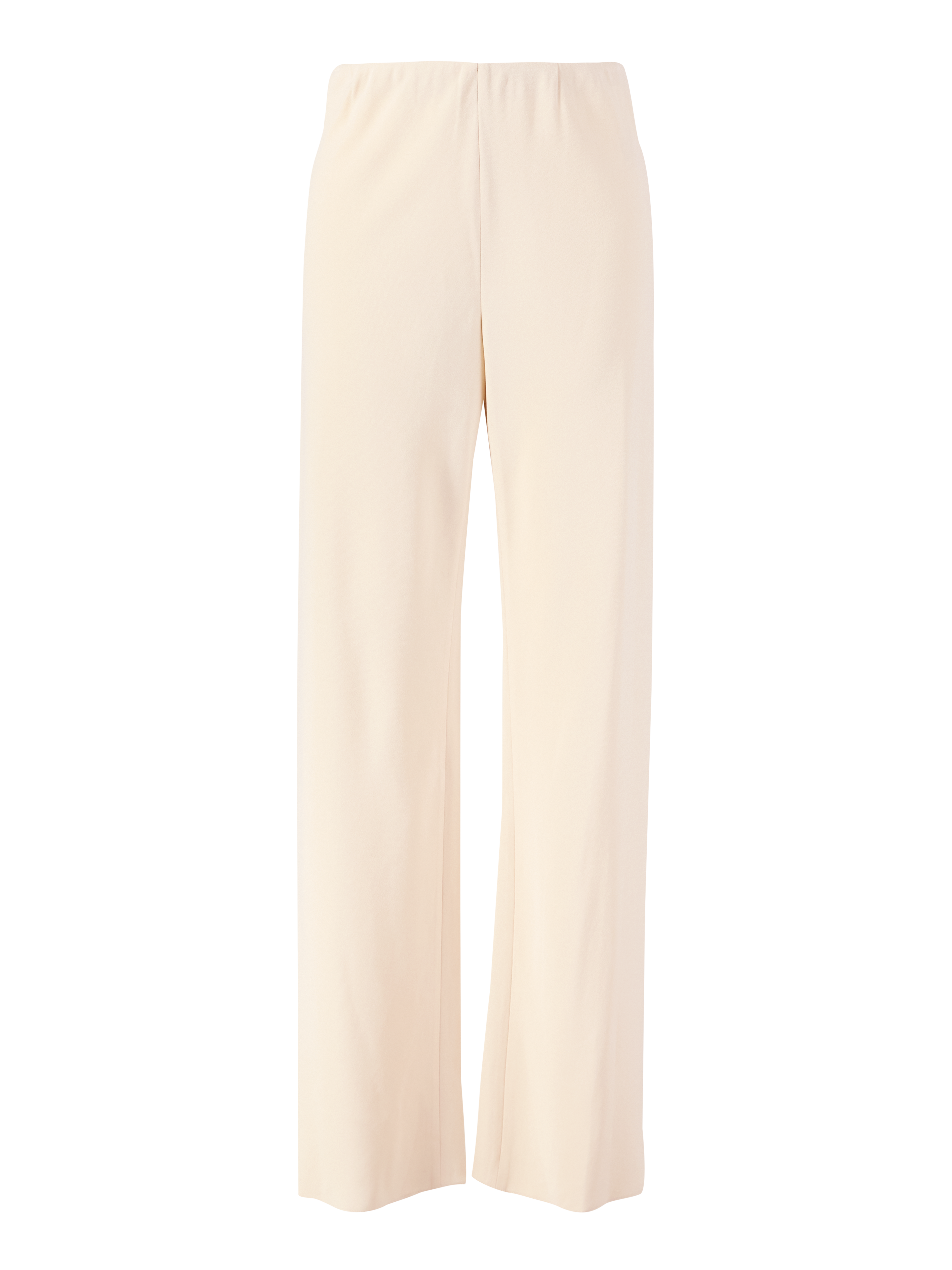 Stoffhose aus Crêpe Beige