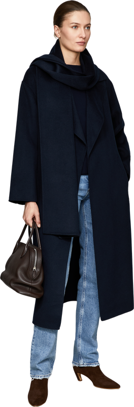 Langarmshirt 'Disegno' aus Schurwolle Marineblau