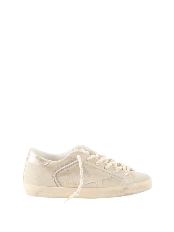 Sneaker 'Super-Star' aus Veloursleder Beige