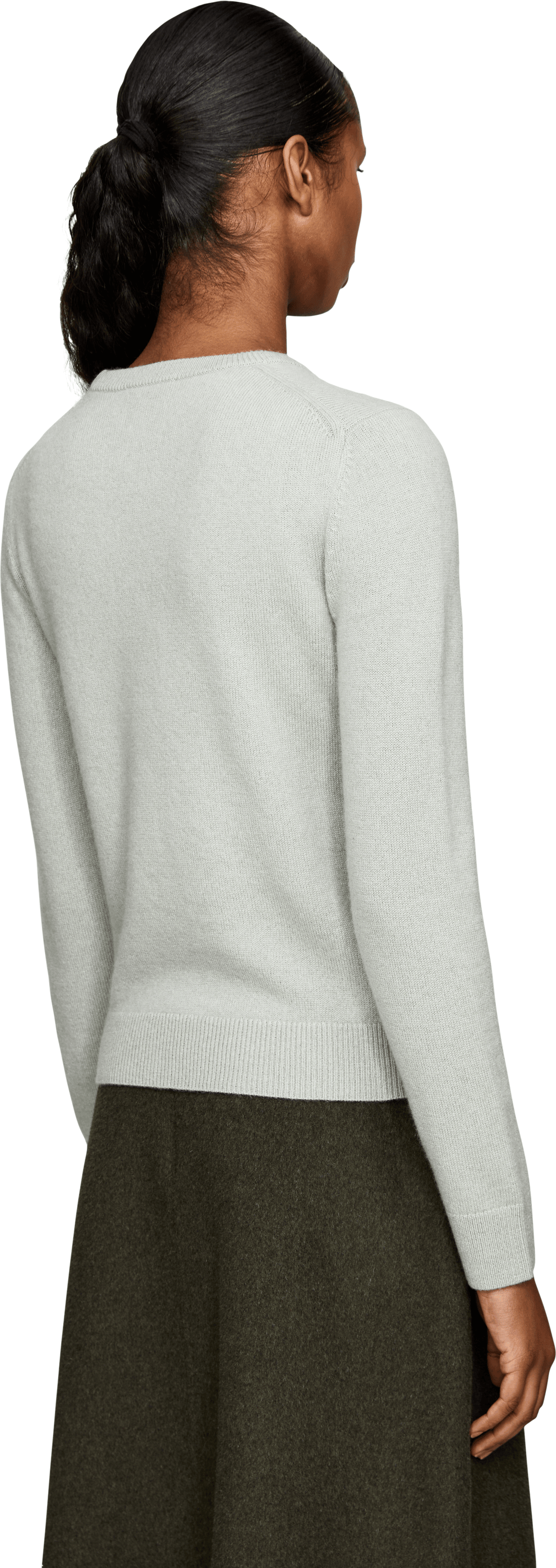 Vince Cashmere crew-neck jumper mint, Back view – UNGER.DE