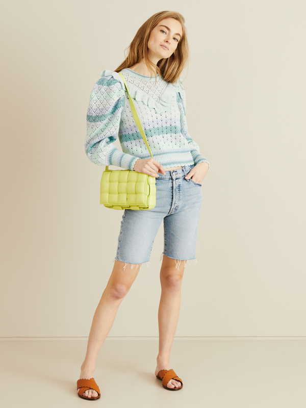 Viskose-Baumwoll-Pullover 'Jameela' Grün