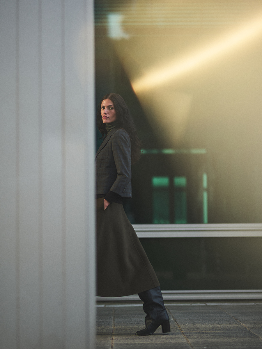 funnel neck knits