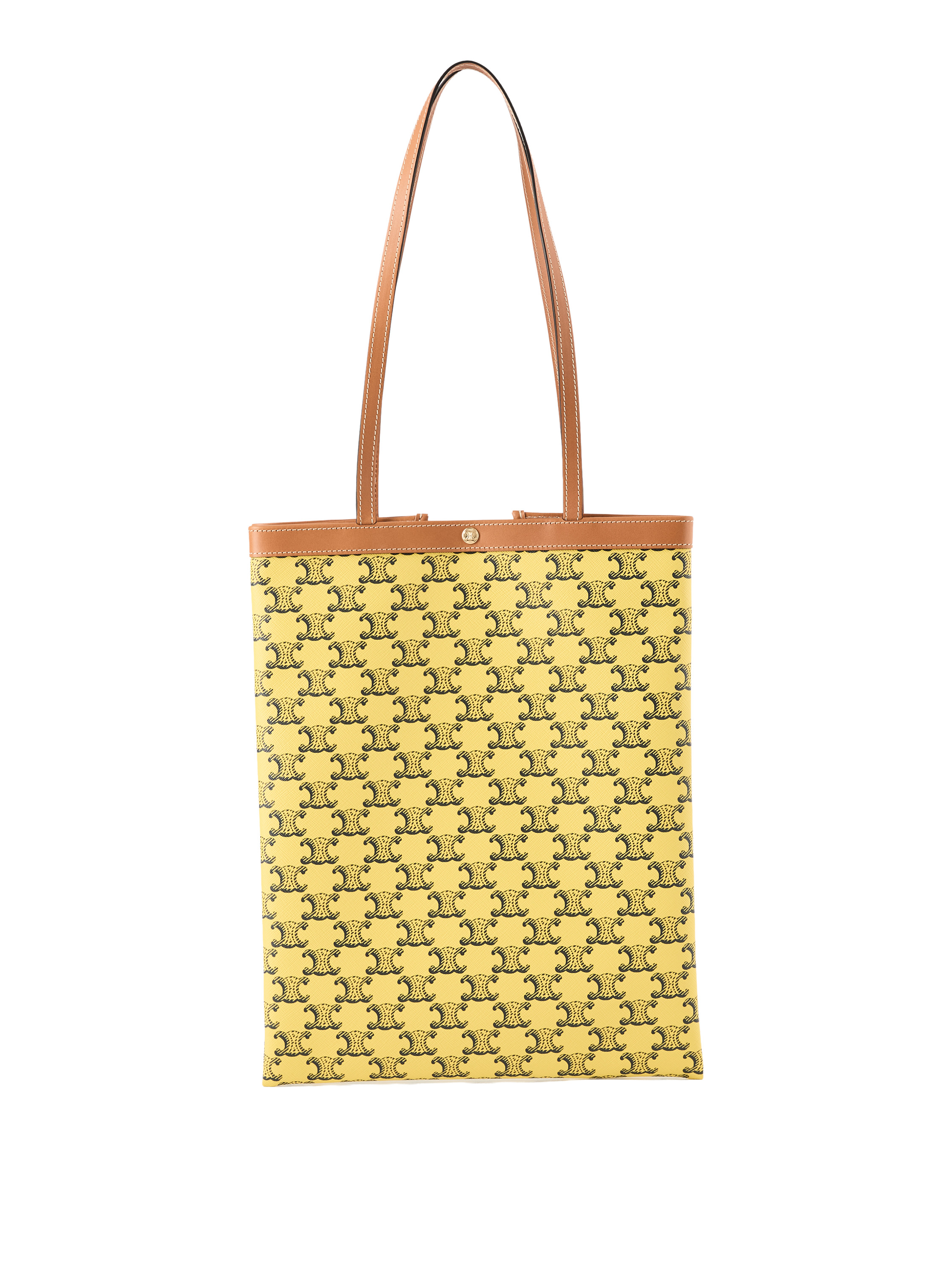 Shopper 'Medium Flat' Yellow/Navy