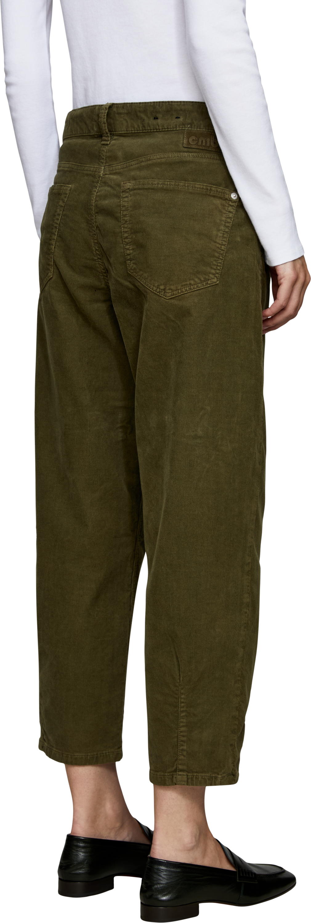 Cambio Cordhose 'Elin' Khaki, Rückansicht – UNGER.DE