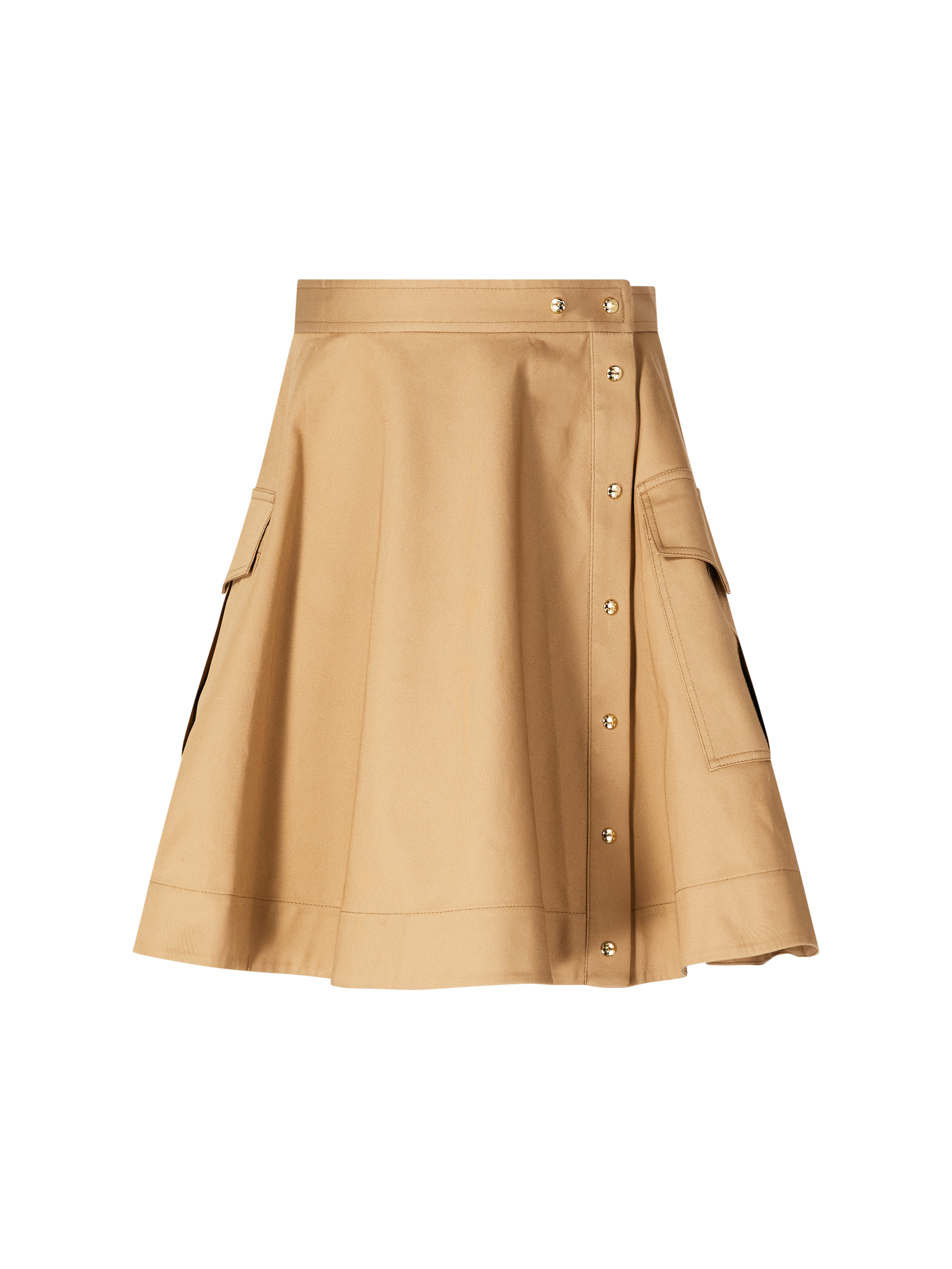 Ausgestellter Minirock Beige