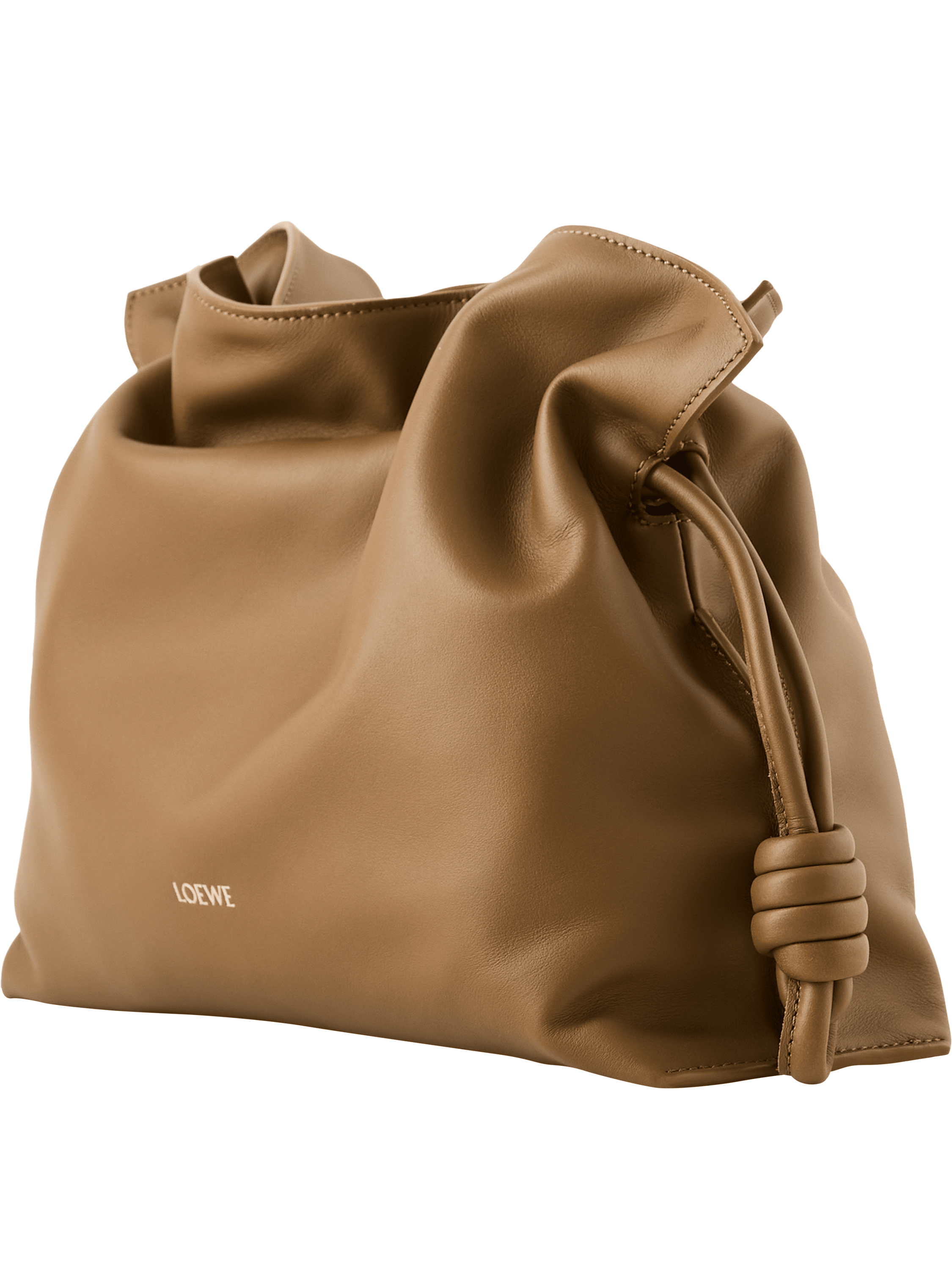 LOEWE Clutch 'Flamenco Medium' Bronze, Frontansicht – UNGER.DE