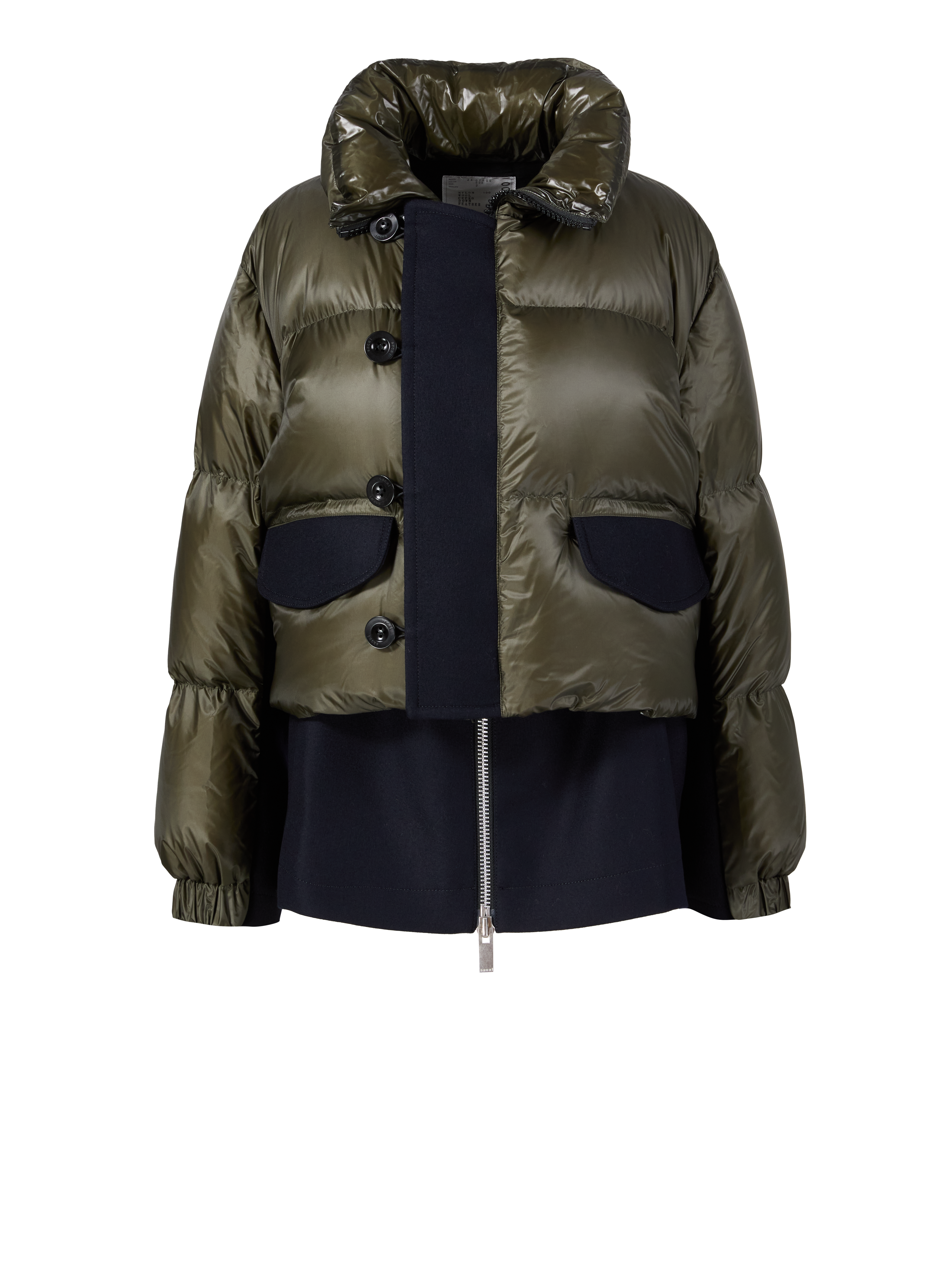 Puffer jacket Khaki/Navy blue 