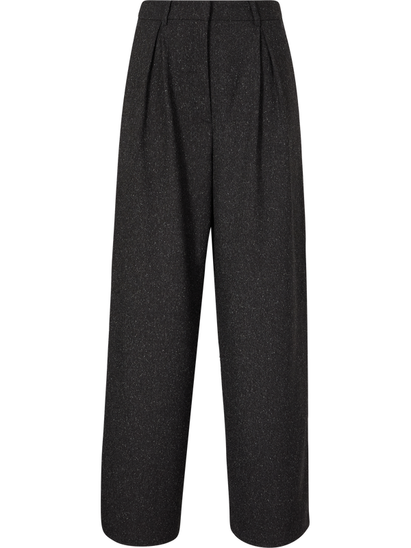 Bundfaltenhose 'Enola Tweed' Anthrazit