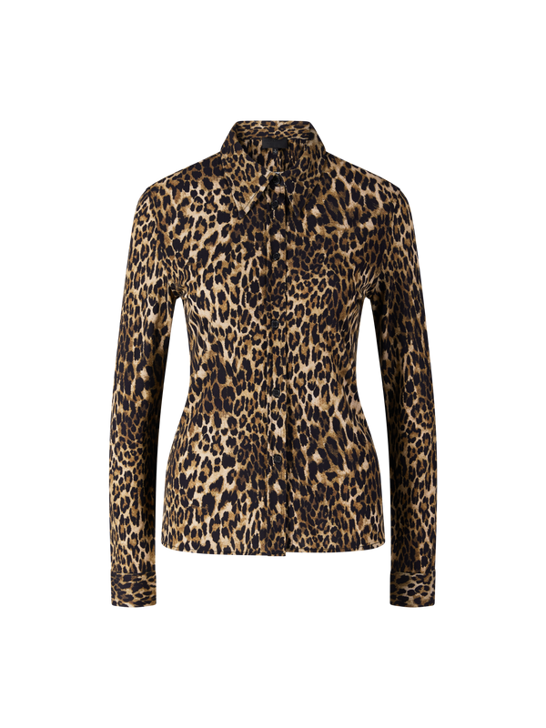Bluse 'Celestine' mit Leopardenmuster Braun