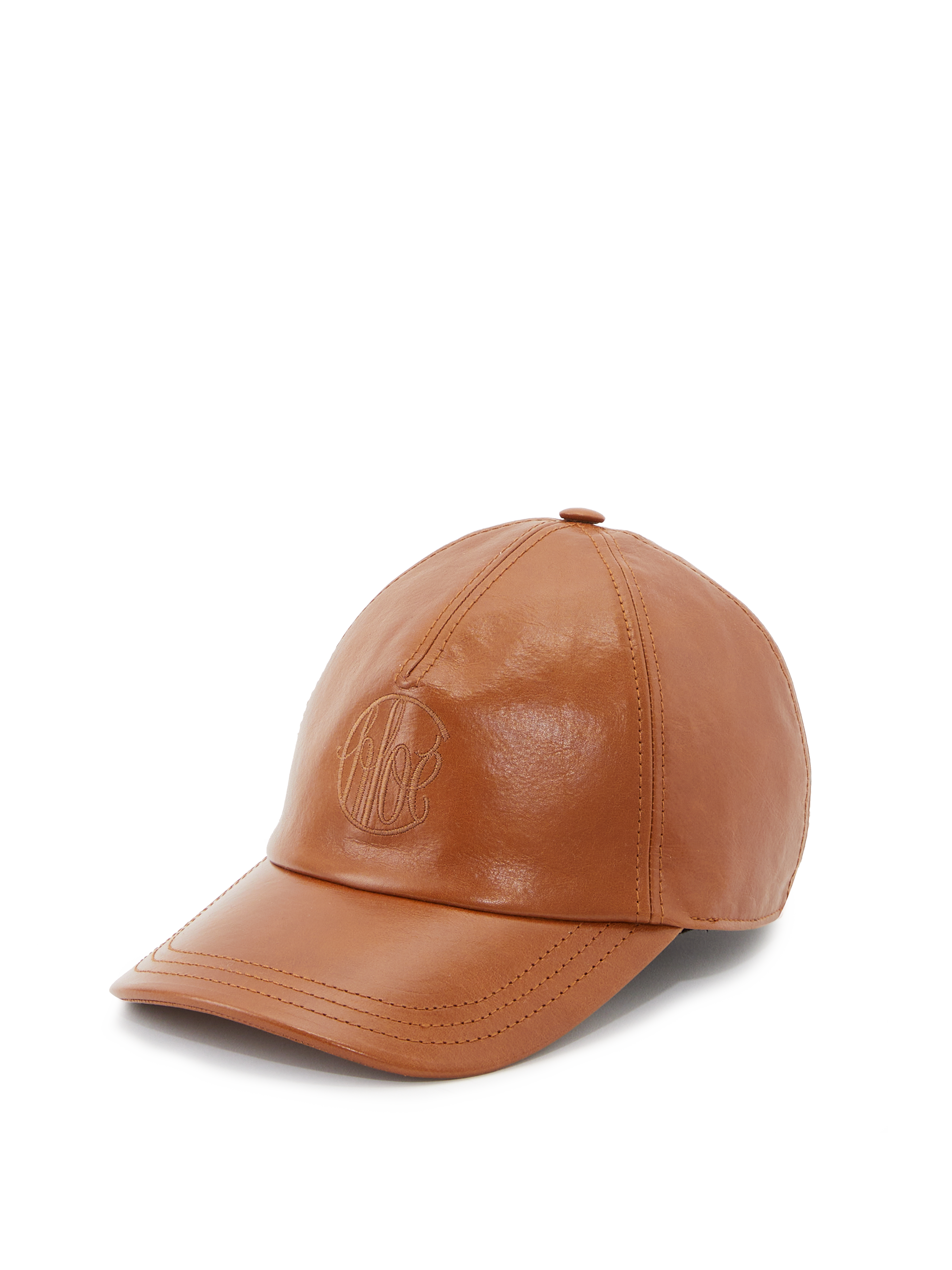 Cap aus Leder Clay Brown