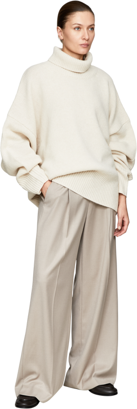 Stoffhose 'Arta Flanell' Beige