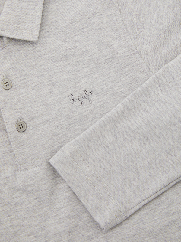 Baumwoll-Poloshirt Grau