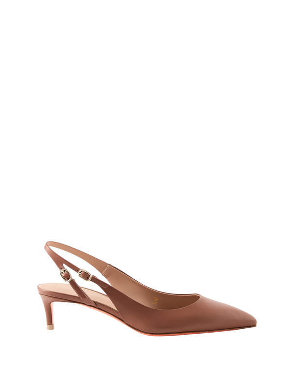 Slingback-Pumps 'Audrey' Hellbraun