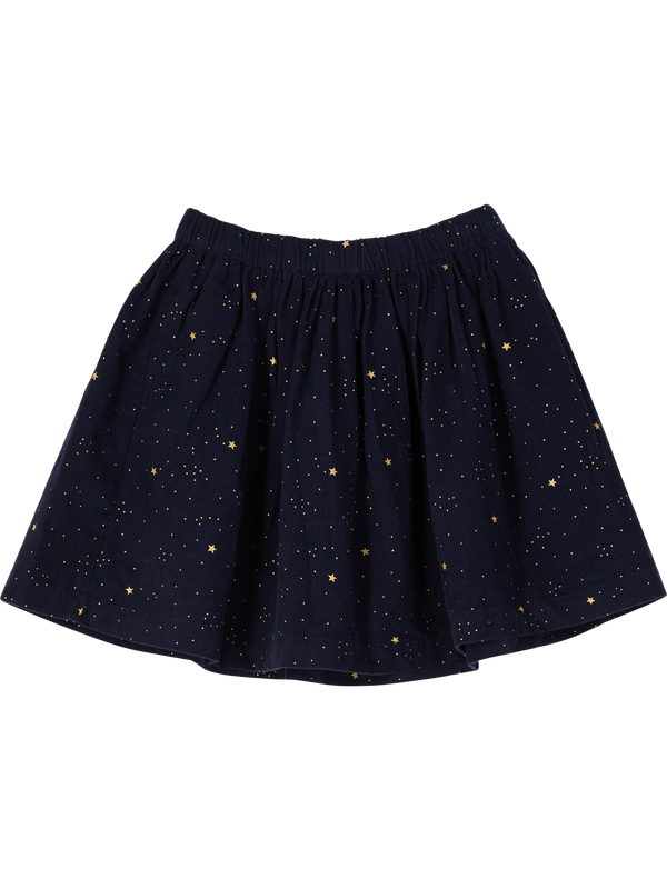 'Jupe' Star-Print Skirt, Navy Blue