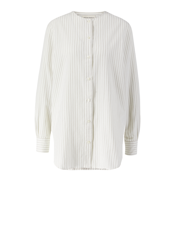 Bluse mit Rundhalsausschnitt 'Hermione' Weiß