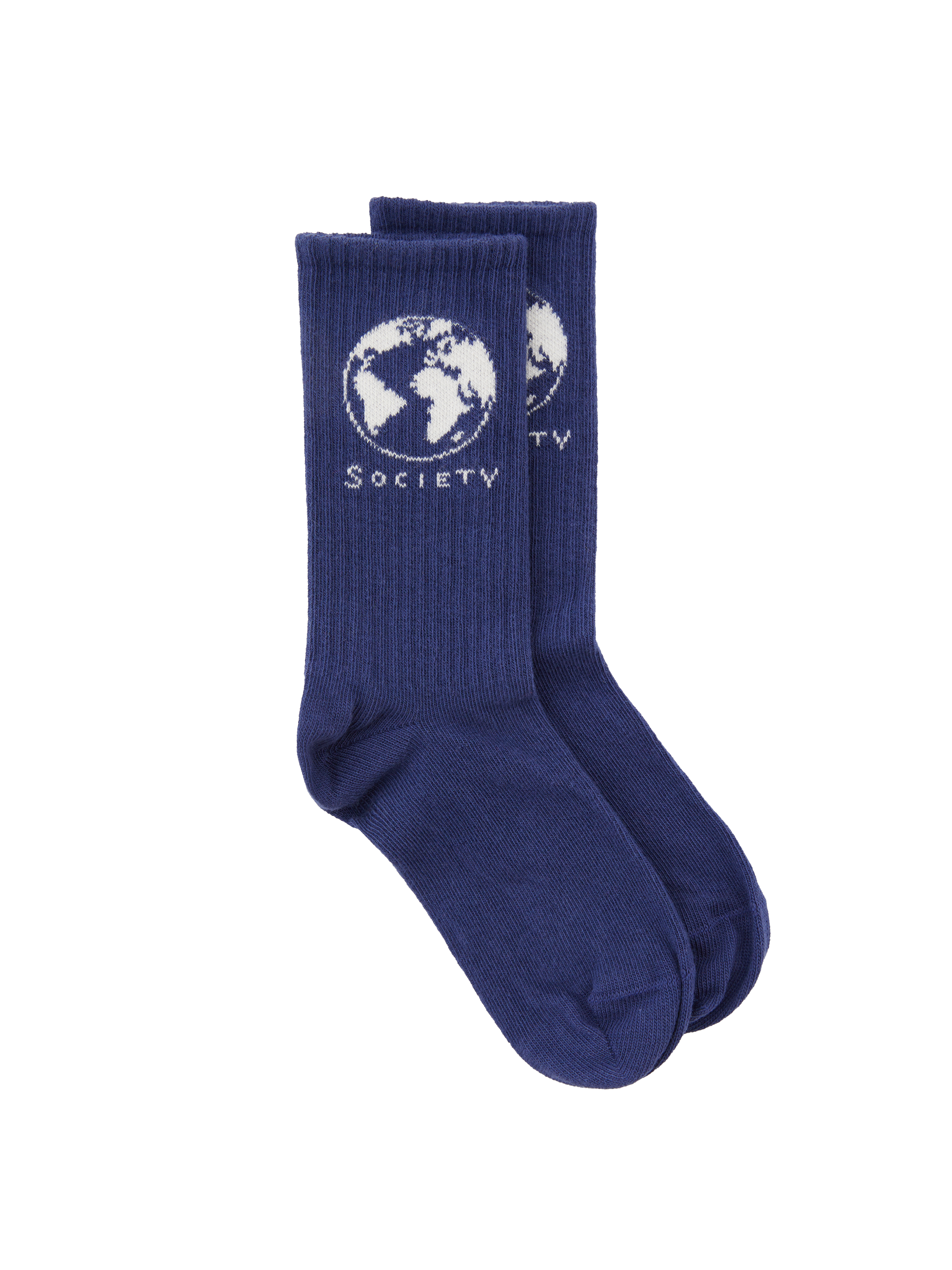 Baumwollsocken 'Society' Mittelblau