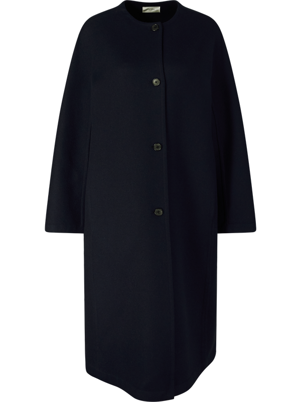 Cashmere-Mantel 'Aros' Marineblau